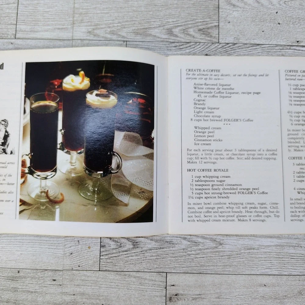 Folgers‎ Cooking with Coffee Promo Cookbook Booklet 1980 VERY GOOD
